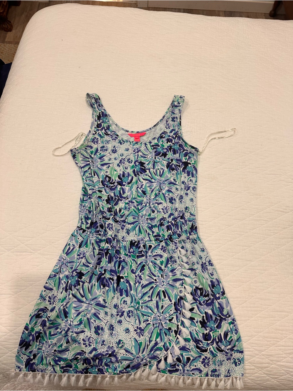 Floral Blue Green Summer Dress